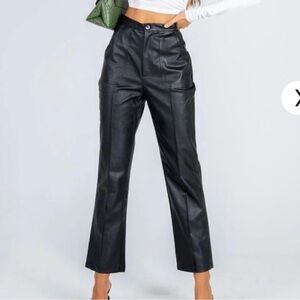 Princess Polly Encore Faux Leather Pants size 14